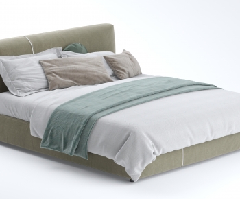 Modern Double Bed-ID:868591073