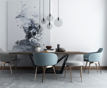 Nordic Style Dining Table And Chairs-ID:918838988