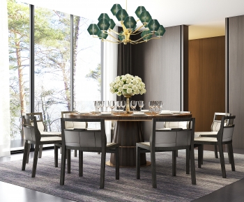 New Chinese Style Dining Table And Chairs-ID:365412005