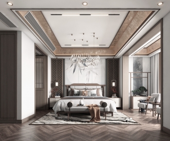New Chinese Style Bedroom-ID:196337949