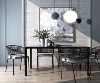 Modern Dining Table And Chairs-ID:504982958