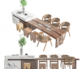 Modern Dining Table And Chairs-ID:739519652