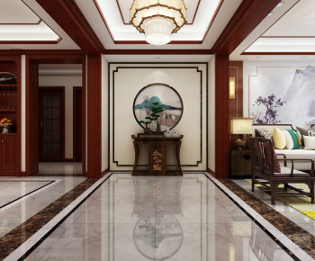 New Chinese Style Hallway-ID:690660952
