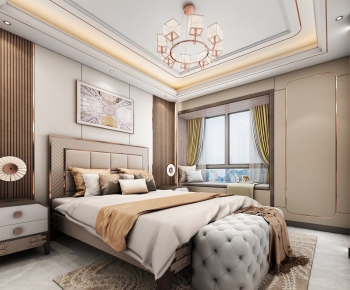 New Chinese Style Bedroom-ID:464731937