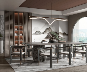 New Chinese Style Dining Room-ID:804052117