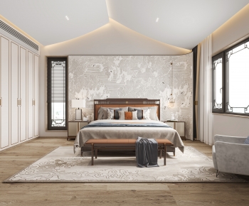 New Chinese Style Bedroom-ID:976802112