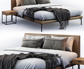 Modern Double Bed-ID:201390034