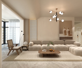 Wabi-sabi Style A Living Room-ID:373176104