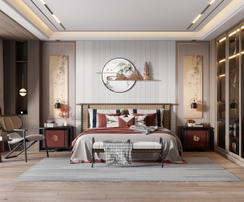 New Chinese Style Bedroom-ID:141732933
