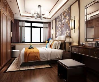 New Chinese Style Bedroom-ID:846271047