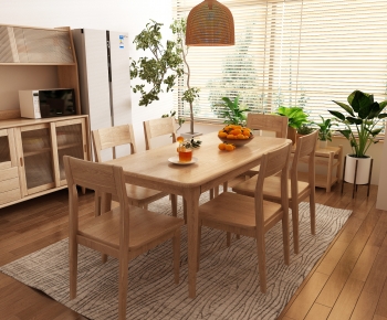Nordic Style Dining Table And Chairs-ID:817738068