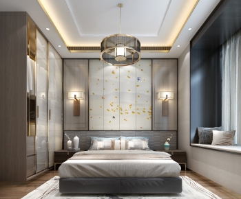 New Chinese Style Bedroom-ID:161923892