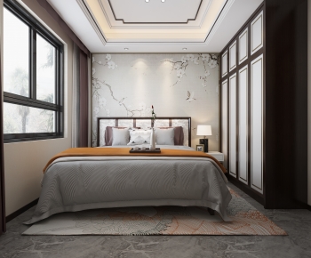 New Chinese Style Bedroom-ID:274940016