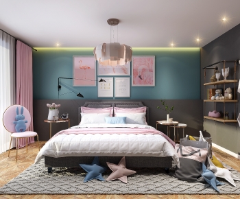Nordic Style Bedroom-ID:393003944