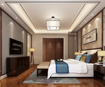 New Chinese Style Bedroom-ID:787986047