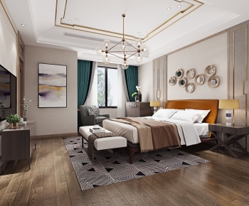 New Chinese Style Bedroom-ID:320965053