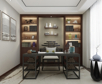 New Chinese Style Study Space-ID:705163961