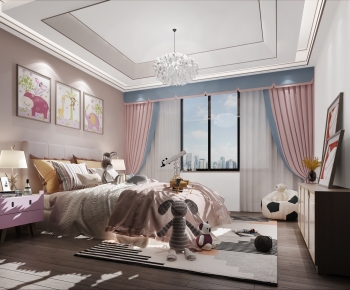 New Chinese Style Girl's Room Daughter's Room-ID:910480033