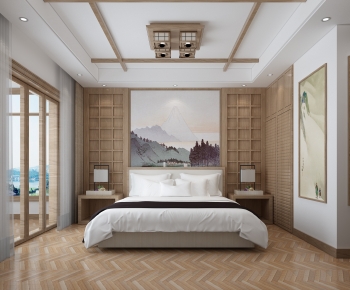 Japanese Style Bedroom-ID:424709355