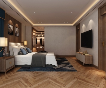 New Chinese Style Bedroom-ID:870804071