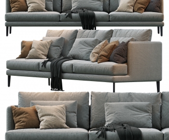 Nordic Style Three-seat Sofa-ID:241899567