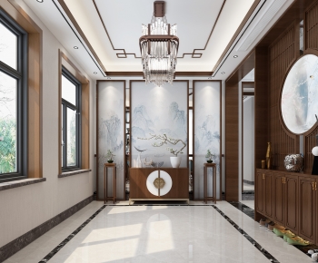 New Chinese Style Hallway-ID:973308092