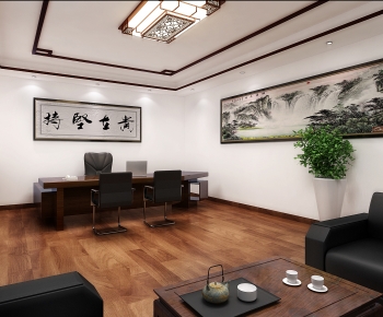 New Chinese Style Manager's Office-ID:167857895