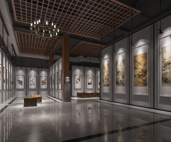 New Chinese Style Exhibition Hall-ID:706521035