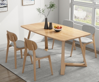 Nordic Style Dining Table And Chairs-ID:948262935