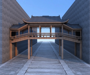 Chinese Style Ancient Architectural Buildings-ID:456953052