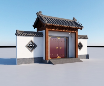 Chinese Style Facade Element-ID:433381089