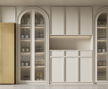 French Style Wine Cabinet-ID:843060016