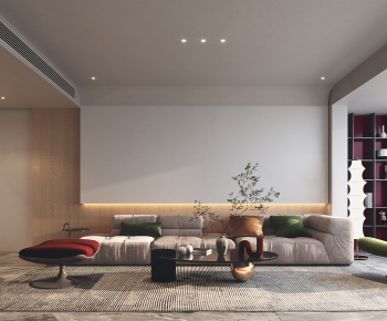 Wabi-sabi Style A Living Room-ID:673785926