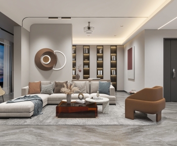Modern A Living Room-ID:379652988