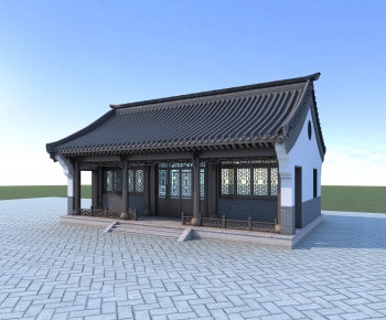 Chinese Style Ancient Architectural Buildings-ID:124712948