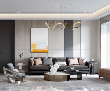 Modern A Living Room-ID:993179086