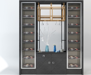 New Chinese Style Wine Cabinet-ID:805547001