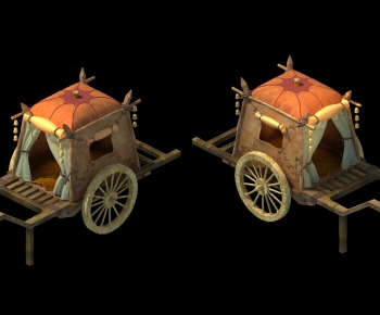 中式古代马车-ID:374540093
