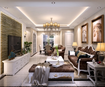 European Style A Living Room-ID:427344083