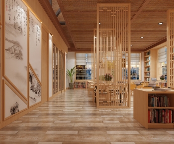 New Chinese Style Bookstore Book Bar-ID:258506067