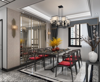 New Chinese Style Dining Room-ID:525322915