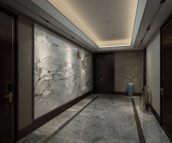 New Chinese Style Elevator Hall-ID:861215117