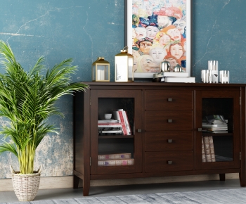 New Chinese Style Side Cabinet/Entrance Cabinet-ID:114958055
