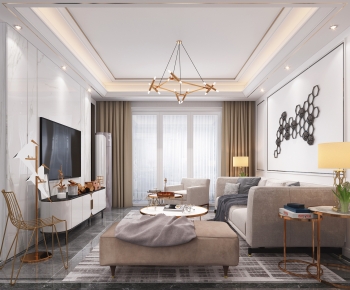 Modern A Living Room-ID:886677983