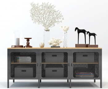 Industrial Style Side Cabinet-ID:811893945