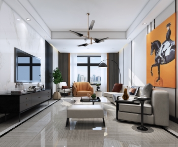 Modern A Living Room-ID:870620019