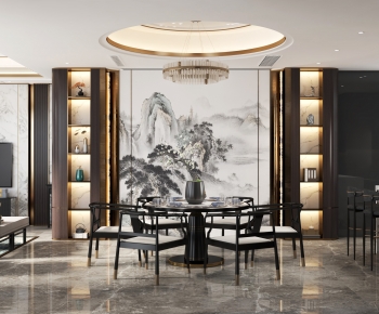 New Chinese Style Dining Room-ID:872982032