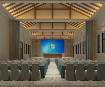 New Chinese Style Meeting Room-ID:746792089