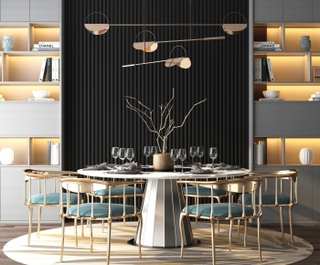 Modern Dining Table And Chairs-ID:354280957