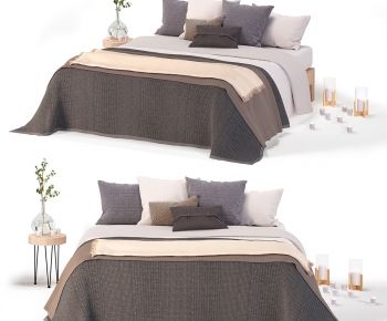 Modern Double Bed-ID:245074998